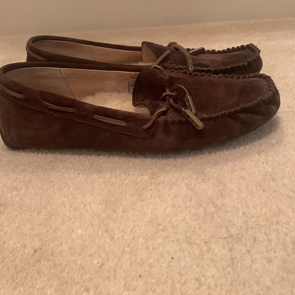 UGG moccasins , brown/ chocolate , great condition - Picture 3 of 8